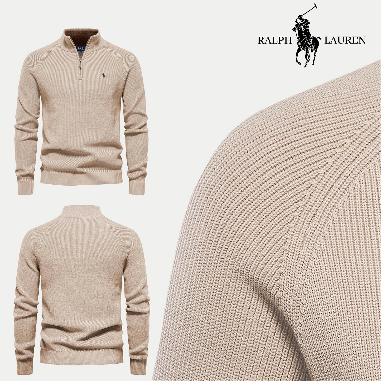 R&L Zip-Neck Jumper (Clearance Sale) - Limited Stock
